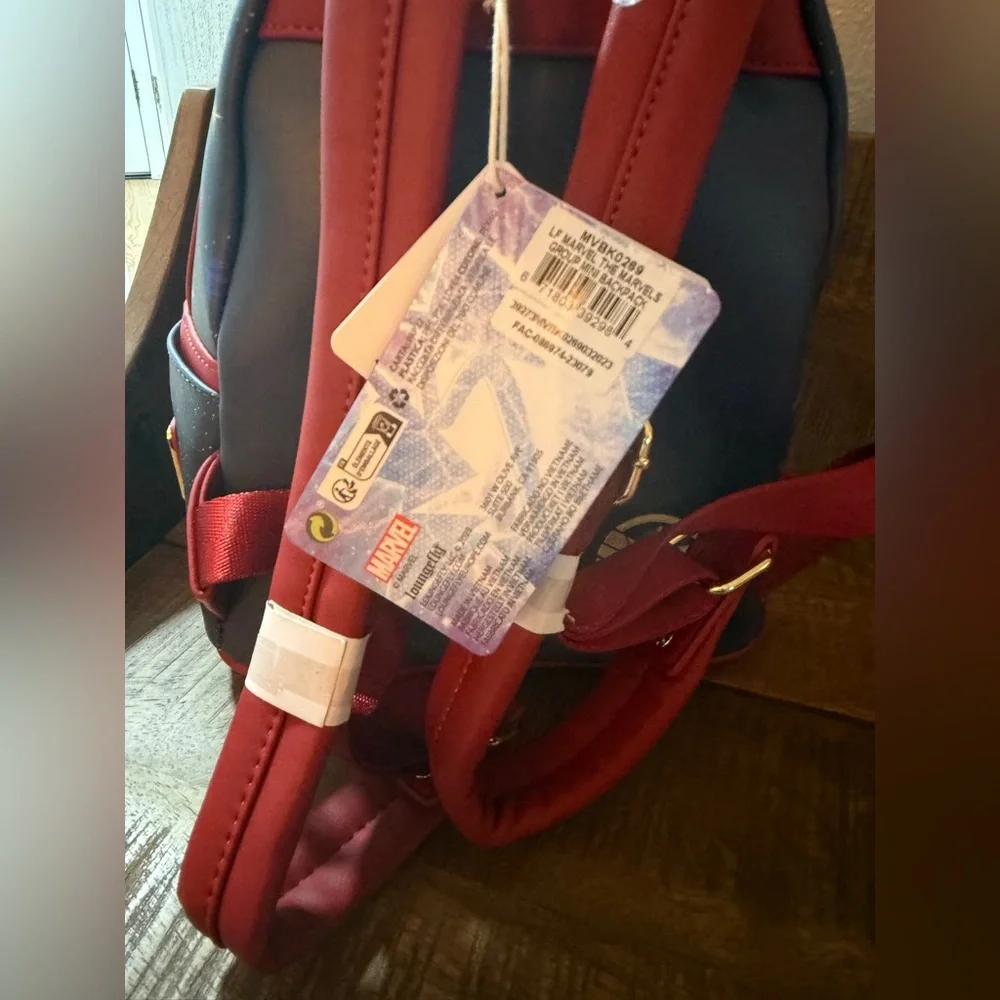 NWT Loungefly Marvel The Marvels Characters Mini Backpack - Picture 7 of 12